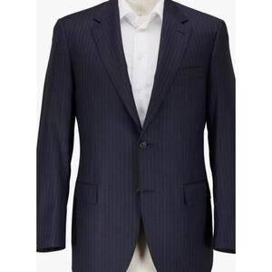 Brioni NM COLOSSE Suit –Navy Tonal Pinstripe – Wool & Silk